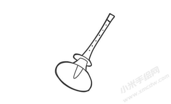 喇叭簡(jiǎn)筆畫創(chuàng)作步驟圖示04