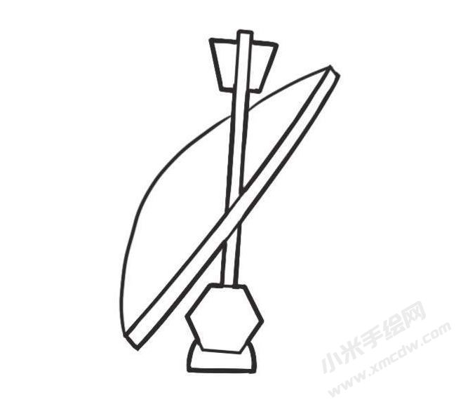 二胡簡筆畫創(chuàng)作步驟圖示03