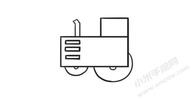 農(nóng)用車簡筆畫創(chuàng)作步驟圖示03