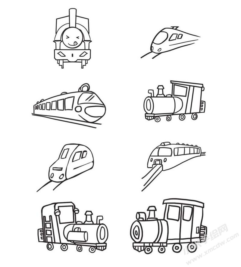火車簡(jiǎn)筆畫圖片