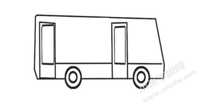 公交車簡筆畫創(chuàng)作步驟圖示03