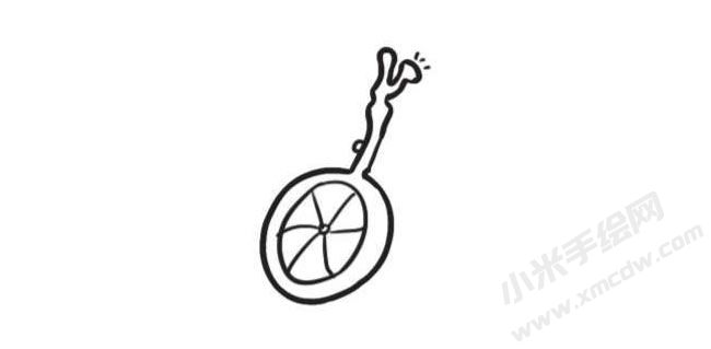 自行車(chē)簡(jiǎn)筆畫(huà)創(chuàng)作步驟圖示01