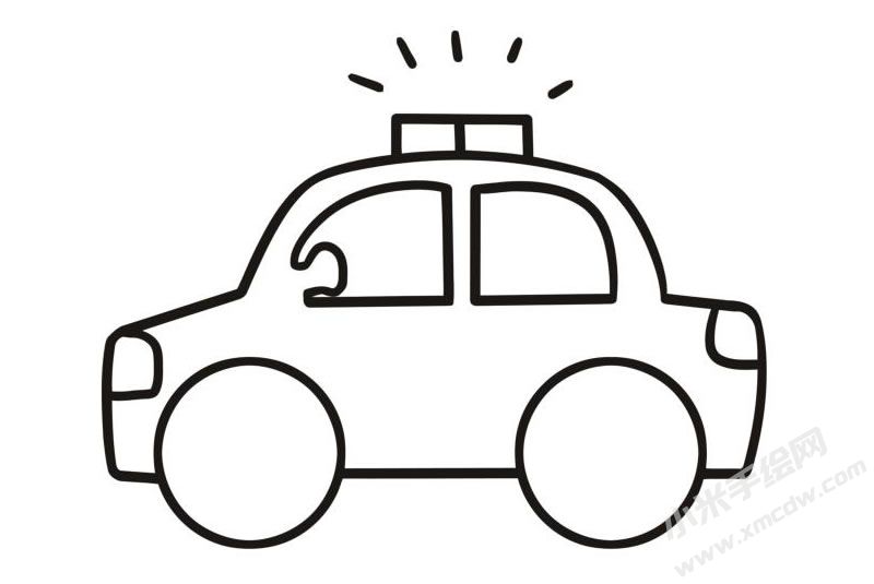 警車簡筆畫圖片01.jpg