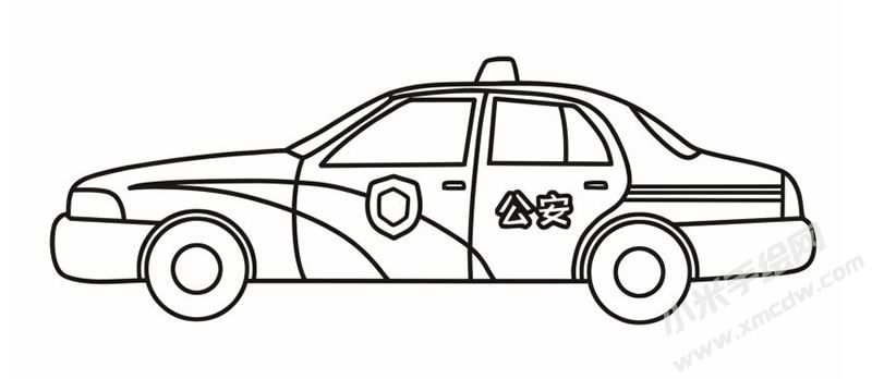 警車簡筆畫圖片02.jpg