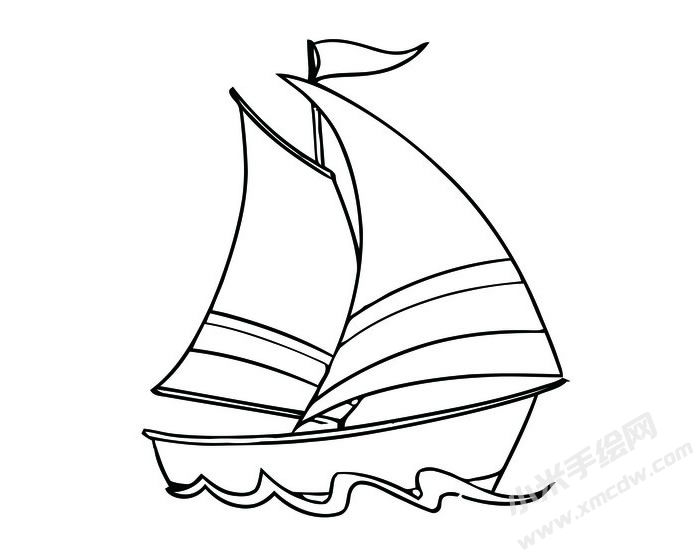 帆船簡(jiǎn)筆畫圖片04.jpg