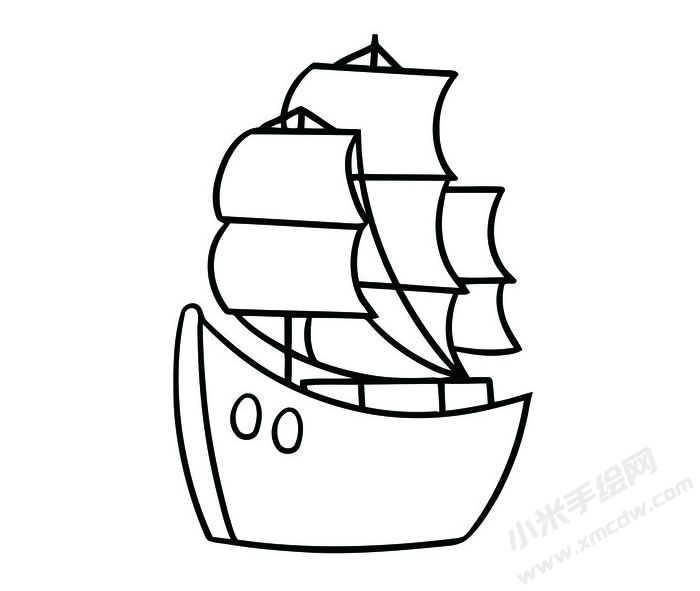 帆船簡(jiǎn)筆畫圖片03.jpg