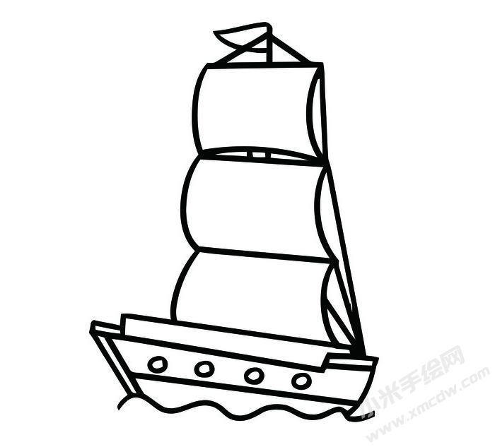 帆船簡(jiǎn)筆畫圖片07.jpg
