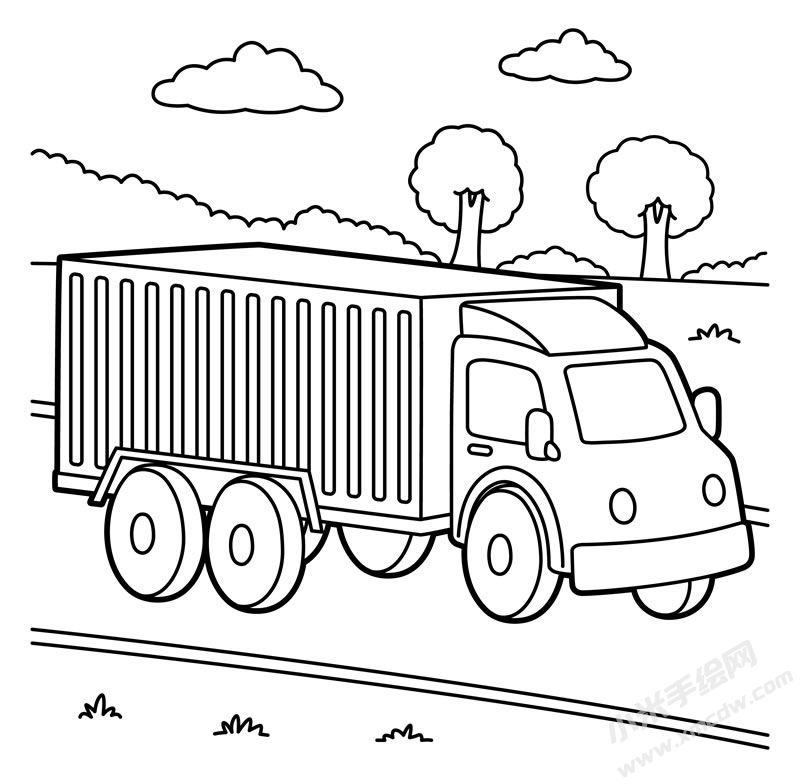 大貨車簡筆畫圖片.jpg