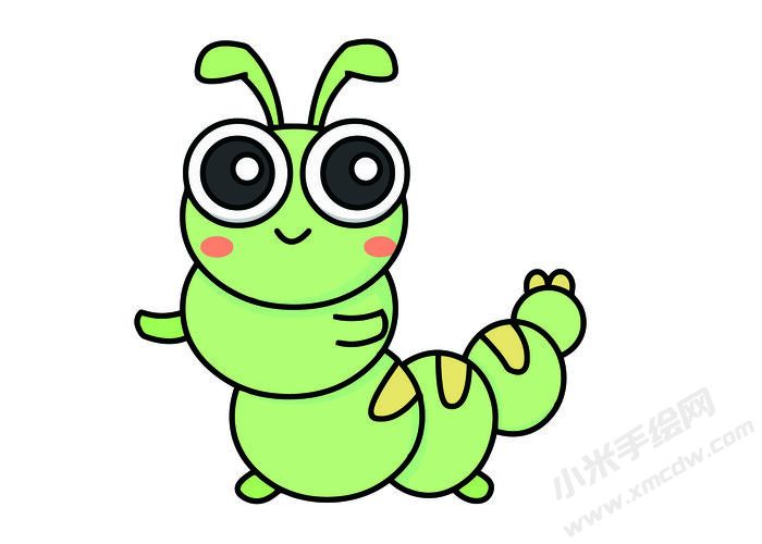 毛毛蟲簡(jiǎn)筆畫彩圖稿02.jpg