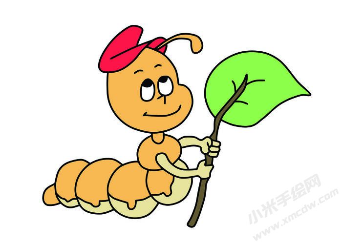 毛毛蟲簡(jiǎn)筆畫彩圖稿05.jpg