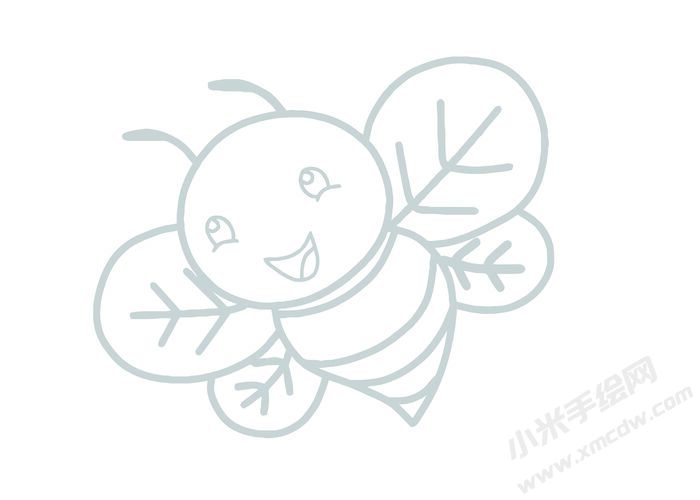 蜜蜂簡筆畫灰色線稿05.jpg