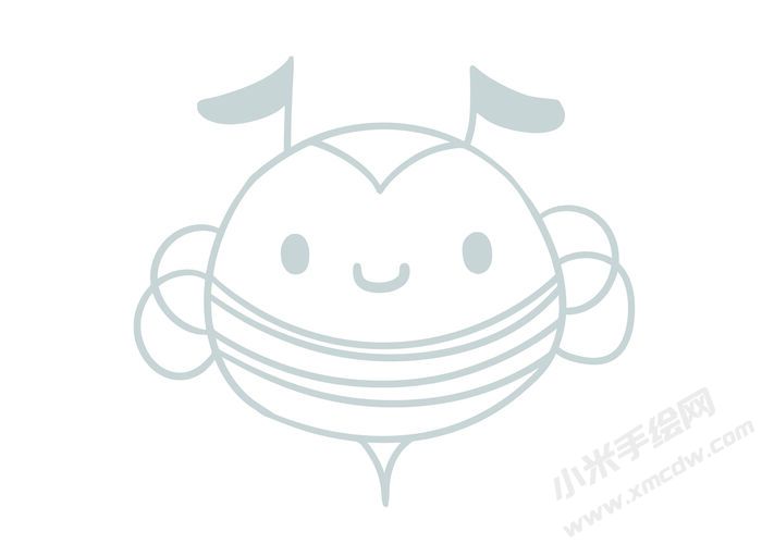蜜蜂簡筆畫灰色線稿12.jpg