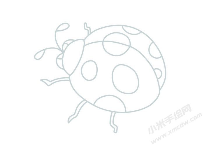 七星瓢蟲簡筆畫灰色線稿04.jpg