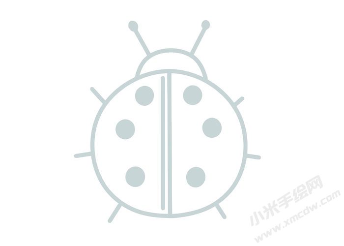七星瓢蟲簡筆畫灰色線稿05.jpg