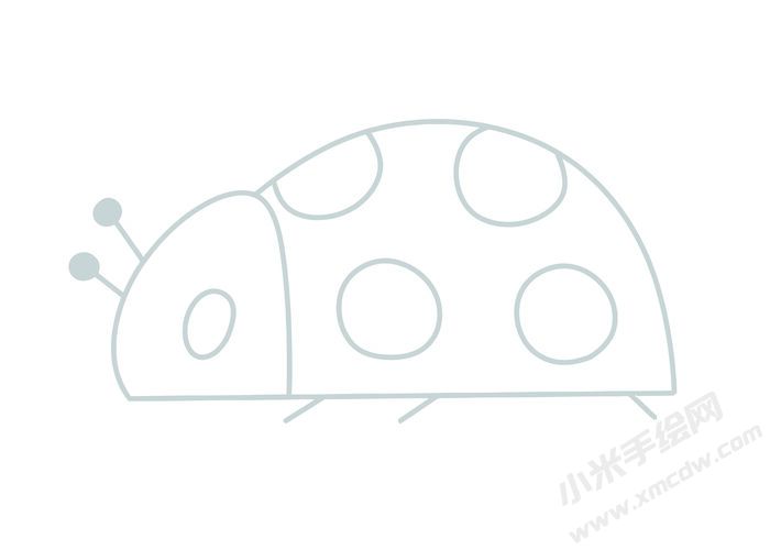 七星瓢蟲簡筆畫灰色線稿07.jpg