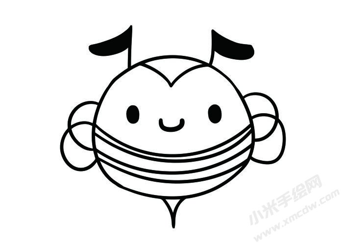 蜜蜂簡筆畫黑白線稿12.jpg