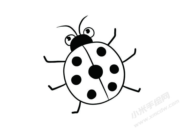 七星瓢蟲(chóng)簡(jiǎn)筆畫(huà)黑白線稿02.jpg