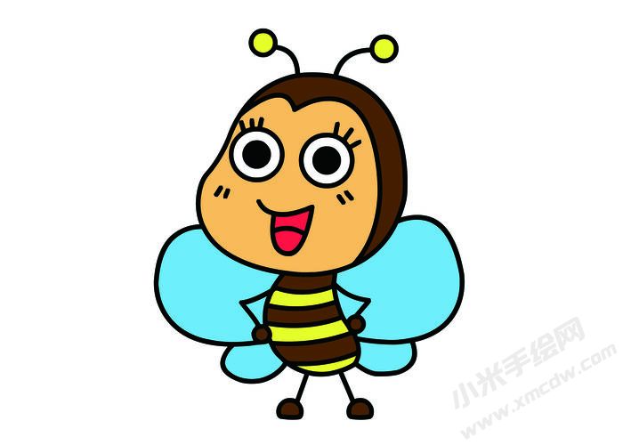 蜜蜂簡筆畫彩圖稿01.jpg