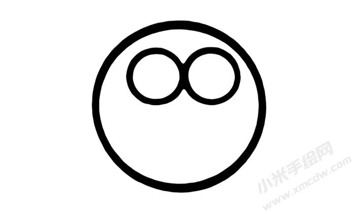 貓頭鷹兒童簡(jiǎn)筆畫步驟02.jpg