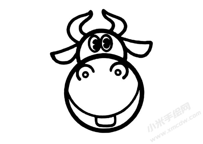 公牛兒童簡(jiǎn)筆畫步驟06.jpg