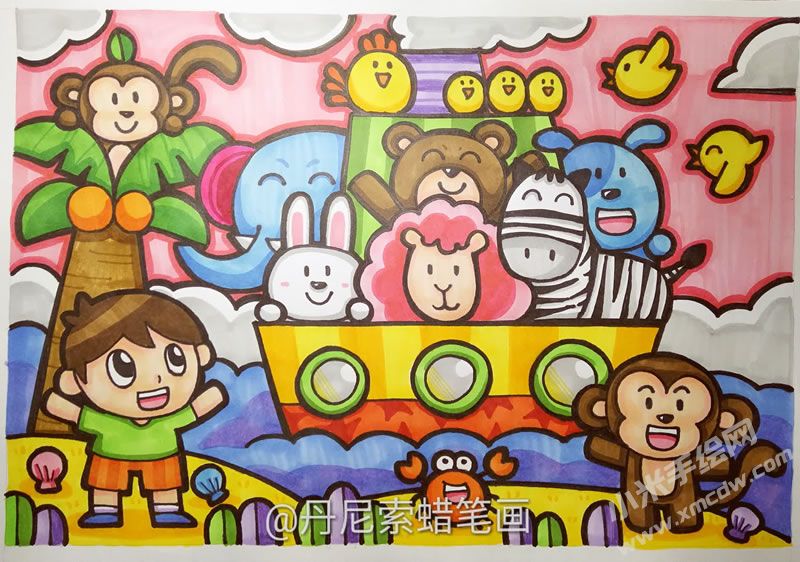 動物旅行蠟筆畫.jpg