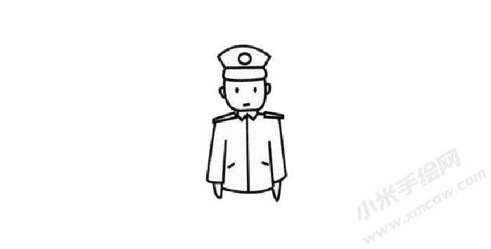 警察幼兒簡筆畫步驟02.jpg