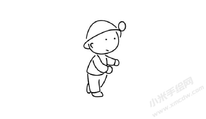 礦工幼兒簡筆畫步驟02.jpg
