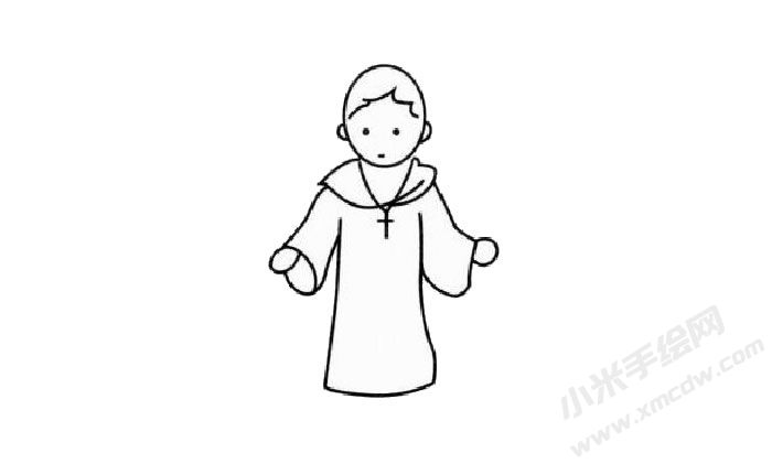 牧師幼兒簡(jiǎn)筆畫(huà)步驟03.jpg