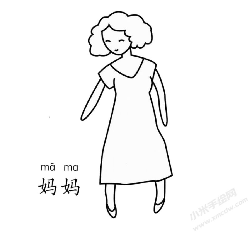 媽媽幼兒簡(jiǎn)筆畫圖片