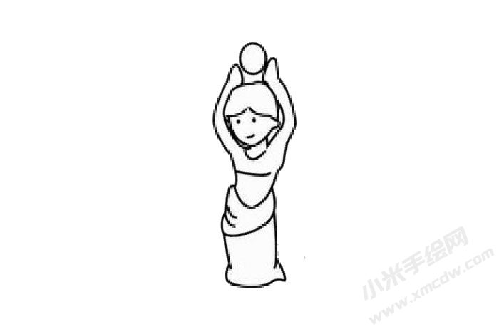 漁女幼兒簡筆畫步驟02.jpg