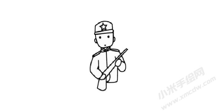 解放軍幼兒簡筆畫步驟02.jpg