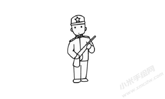 解放軍幼兒簡筆畫步驟03.jpg