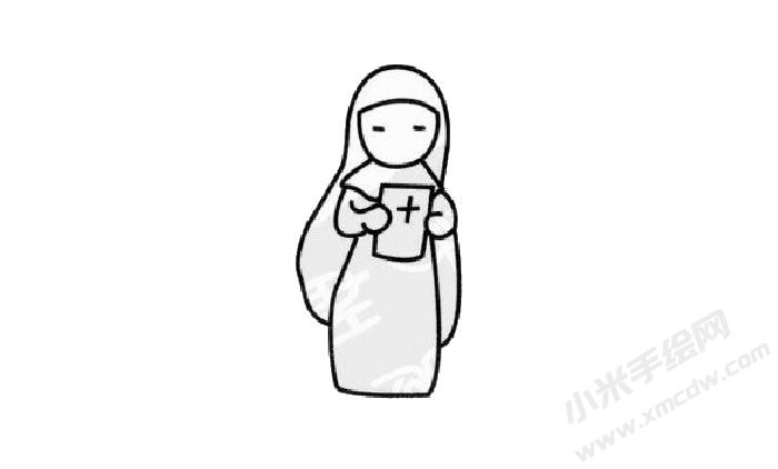 修女幼兒簡(jiǎn)筆畫步驟03.jpg