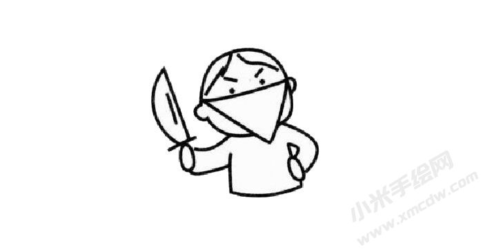 強(qiáng)盜幼兒簡(jiǎn)筆畫步驟02.jpg
