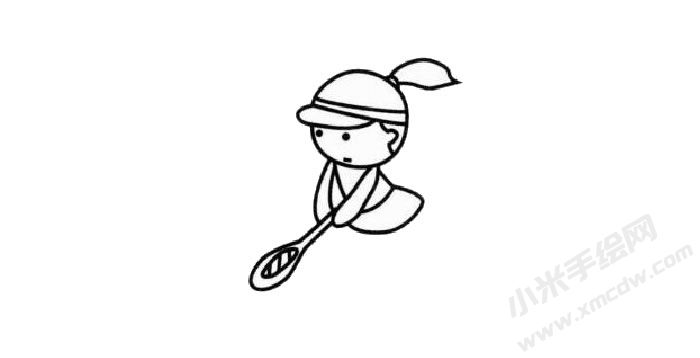 網(wǎng)球選手幼兒簡(jiǎn)筆畫(huà)步驟02.jpg