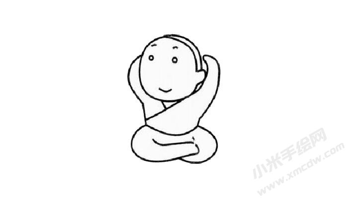 一休兒童簡(jiǎn)筆畫步驟03.jpg