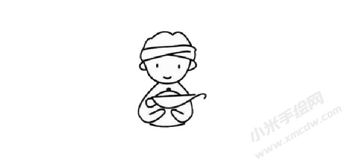 阿拉丁兒童簡(jiǎn)筆畫步驟02.jpg