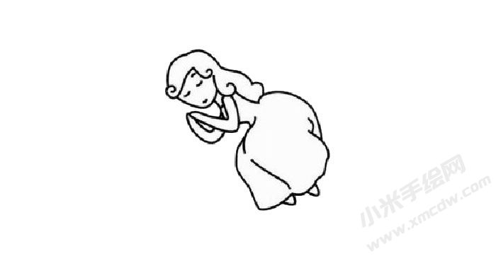 睡美人兒童簡筆畫步驟02.jpg
