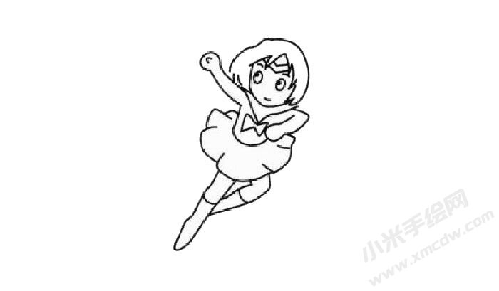 美少女戰(zhàn)士兒童簡筆畫步驟03.jpg