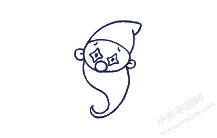 小丑幼兒簡(jiǎn)筆畫步驟02.jpg