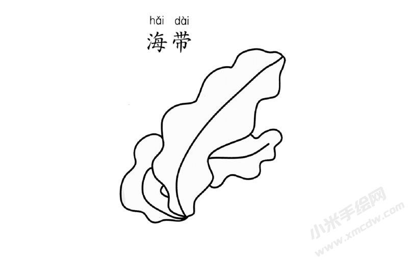 海帶簡(jiǎn)筆畫(huà)圖片