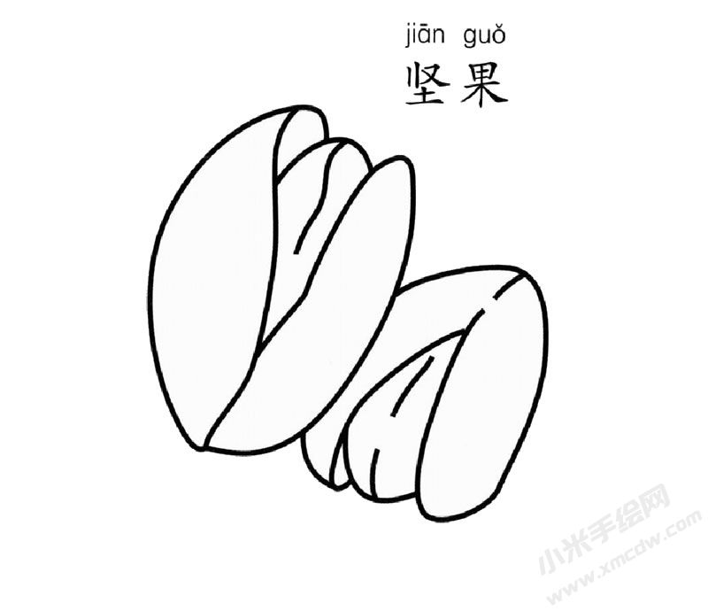 堅果簡筆畫圖片