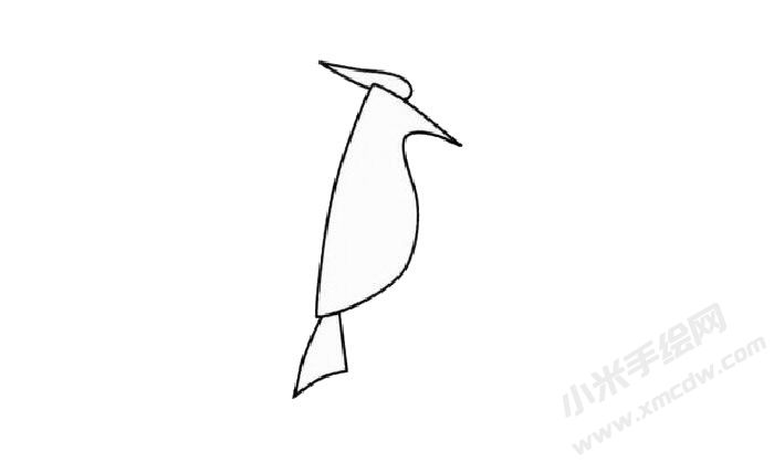 啄木鳥兒童簡(jiǎn)筆畫步驟02.jpg