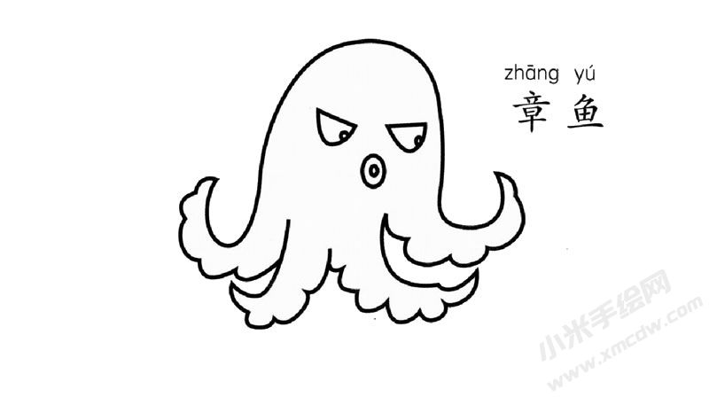 章魚簡(jiǎn)筆畫圖片