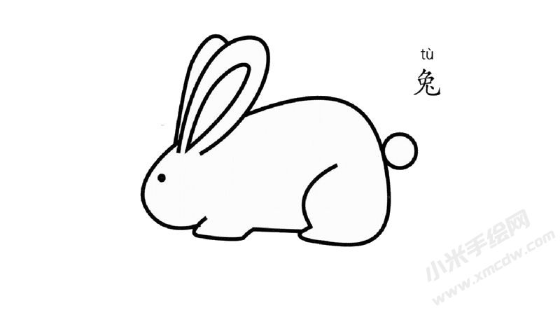 小白兔簡(jiǎn)筆畫圖片