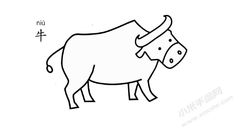 牛的簡(jiǎn)筆畫(huà)圖片
