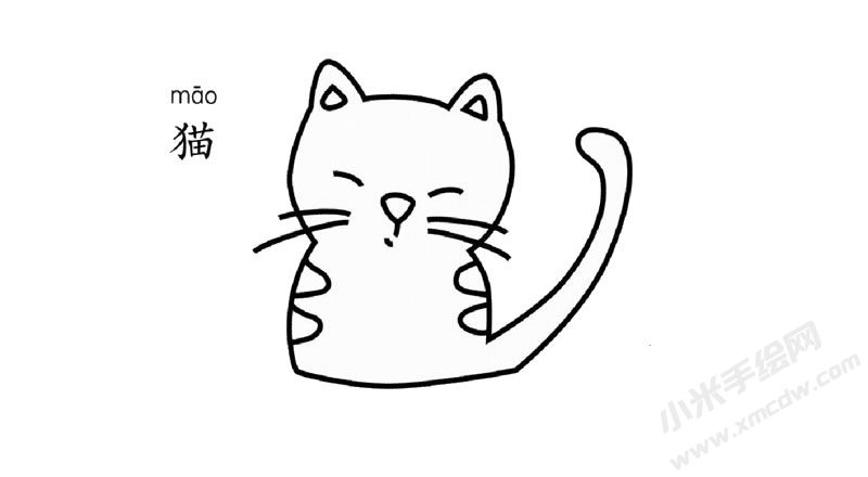 貓咪簡筆畫圖片
