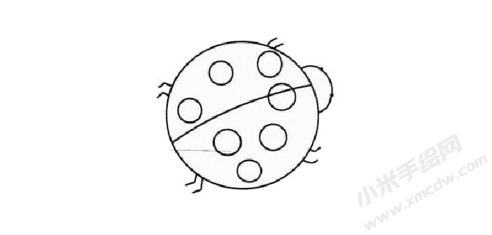 七星瓢蟲兒童簡(jiǎn)筆畫繪制步驟03.jpg
