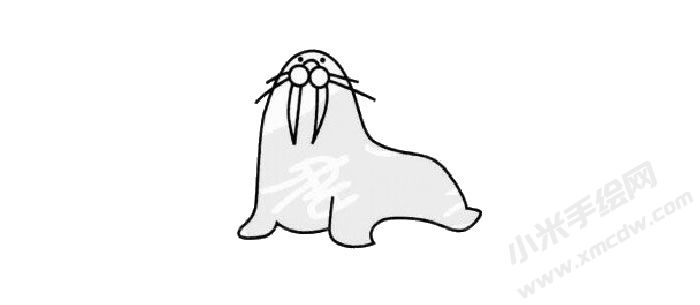 海象簡(jiǎn)筆畫繪制步驟03.jpg