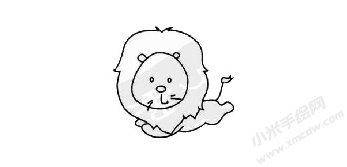 獅子簡筆畫繪制步驟03.jpg